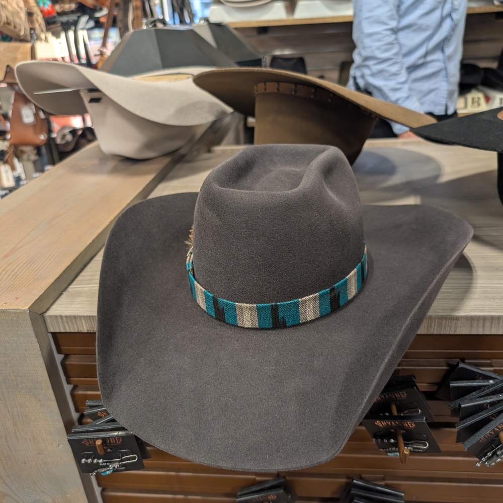 Rodeo King grey 10x felt cowboy hat